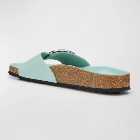 BIRKENSTOCK Madrid Big Buckle High Shine Surf Green Sandals