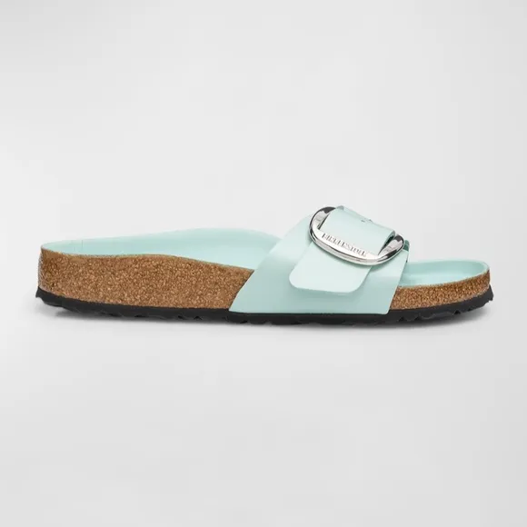 BIRKENSTOCK Madrid Big Buckle High Shine Surf Green Sandals