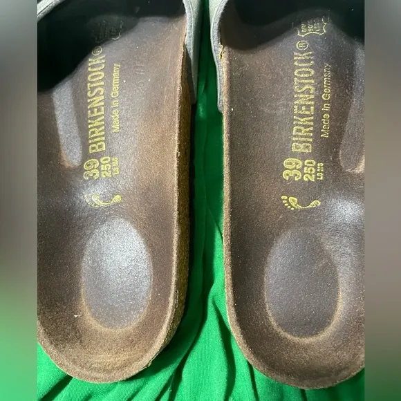 Birkenstock Madrid Birko-Flor Silver Glitter Sandals