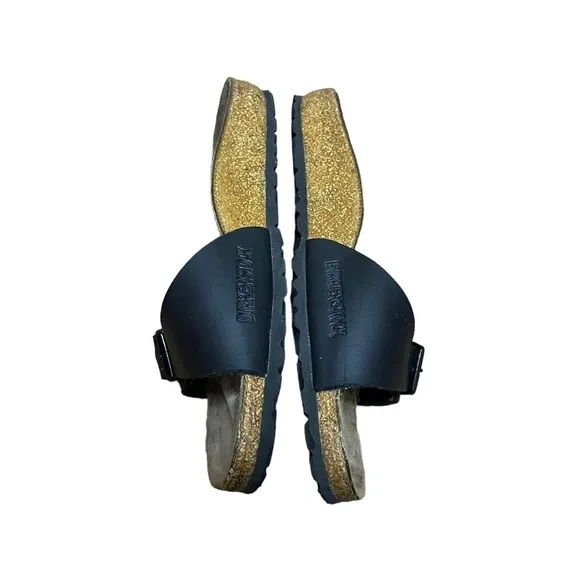 Birkenstock Madrid Slip On Black Birko‎ Flor Sandals Women Size 36