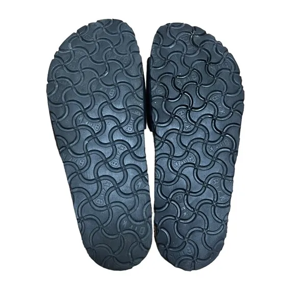 Birkenstock Madrid Slip On Black Birko‎ Flor Sandals Women Size 36