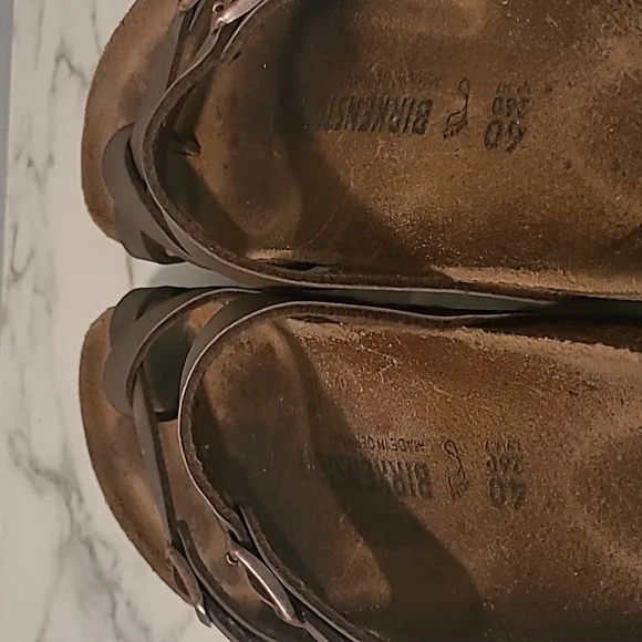 Birkenstock Mayari Brown Strappy Sandals W9 M7 Comfy Boho Neutral Minimalist