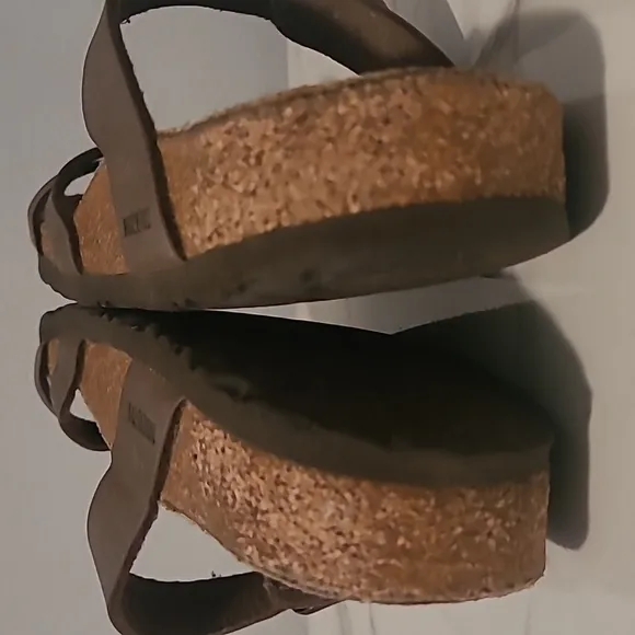 Birkenstock Mayari Brown Strappy Sandals W9 M7 Comfy Boho Neutral Minimalist