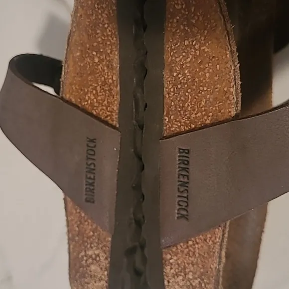 Birkenstock Mayari Brown Strappy Sandals W9 M7 Comfy Boho Neutral Minimalist