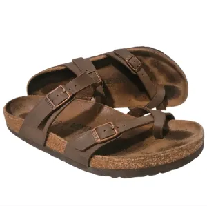 Birkenstock Mayari Brown Strappy Sandals W9 M7 Comfy Boho Neutral Minimalist