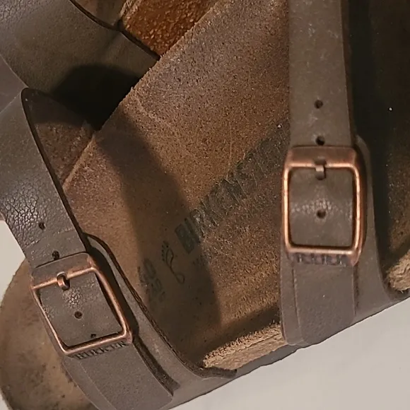 Birkenstock Mayari Brown Strappy Sandals W9 M7 Comfy Boho Neutral Minimalist