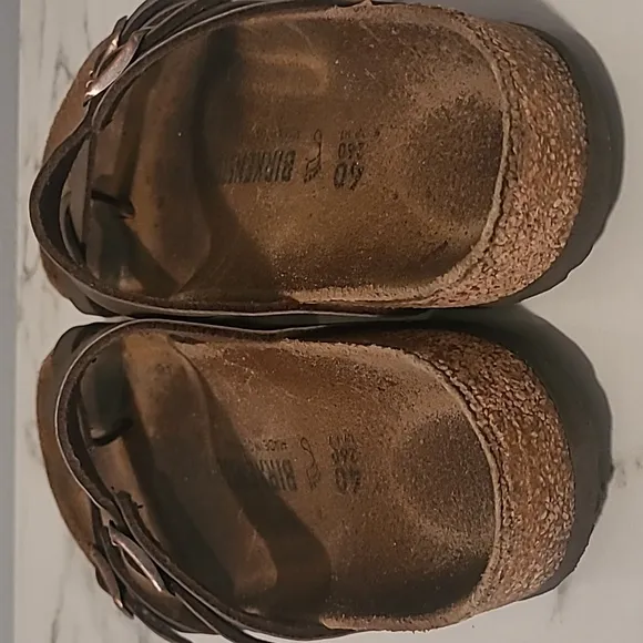 Birkenstock Mayari Brown Strappy Sandals W9 M7 Comfy Boho Neutral Minimalist