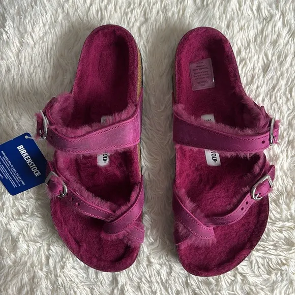 Birkenstock Mayari Genuine Shearling Sandals