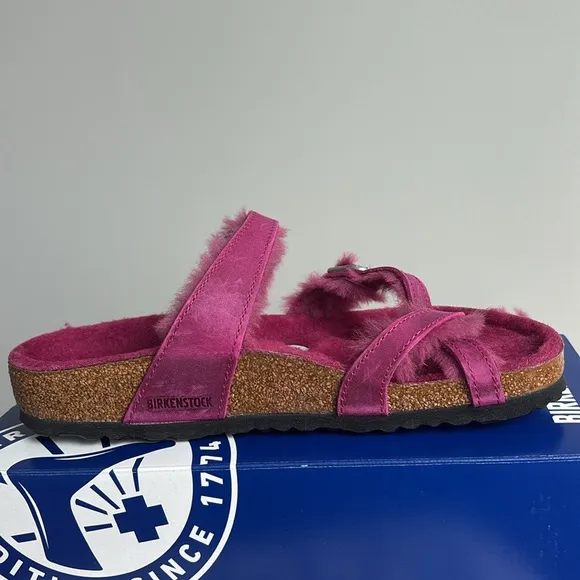 Birkenstock Mayari Genuine Shearling Sandals