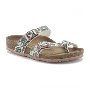 Birkenstock MAYARI KIDS Sandals White Pink Green Birko-Flor Size 31 13-13.5