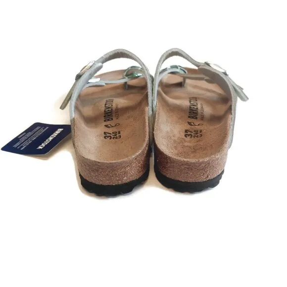 Birkenstock Mayari Sandals Mens 4 - 4.5 Womens 6 - 6.5 EU 37 Mineral Gator Gleam