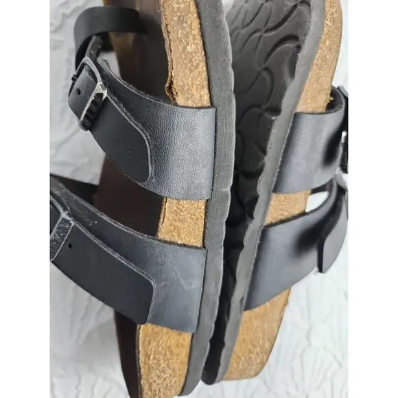 Birkenstock Mayari Women's Black Leather Sandal Comfort Summer size 36 US 5/5.5
