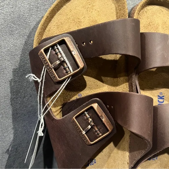 Birkenstock Men’s Arizona Sandals Soft Footbed Habana Oiled Leather Size 10