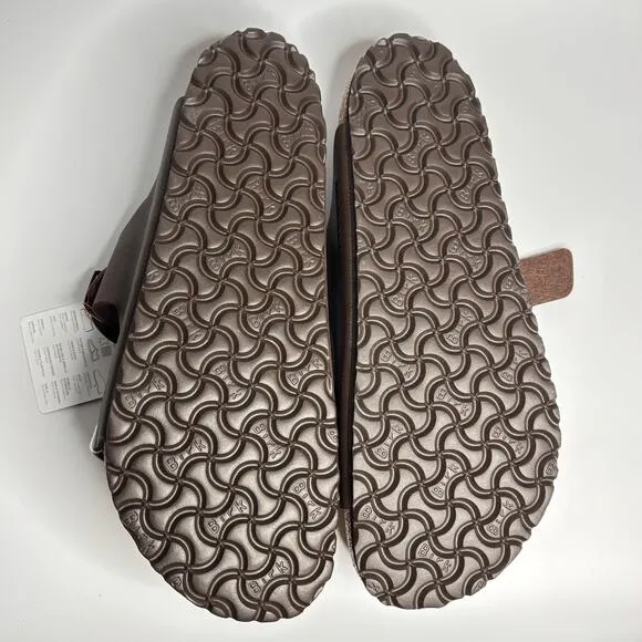 Birkenstock Men’s Arizona Two Strap Sandals in Dark Brown