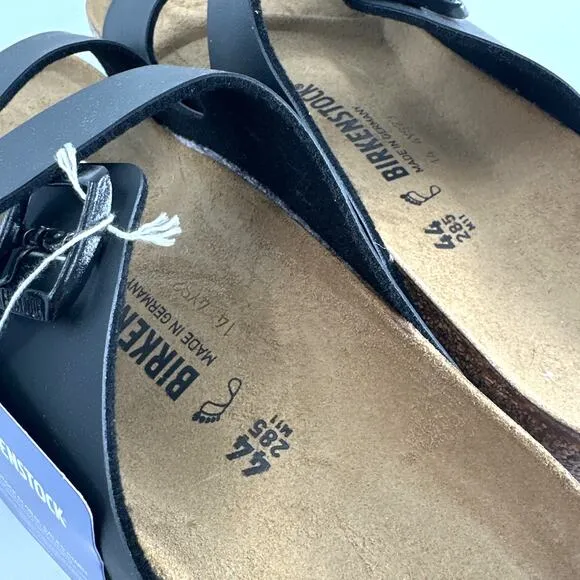 Birkenstock Men's Black Arizona Birko Flor Slide Sandals Size 11
