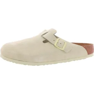 Birkenstock Mens Boston Green Adjustable Footbed Closed To Slide Sandals New