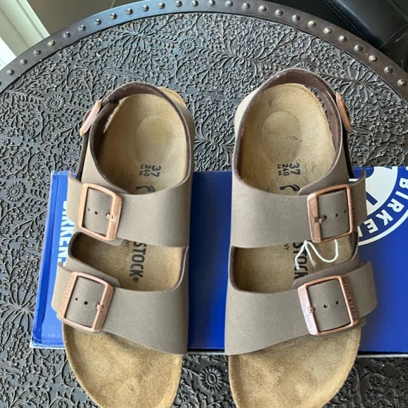 🤎BIRKENSTOCK MILANO BS MOCHA SANDALS 37 6-6.5 NARROW FIT