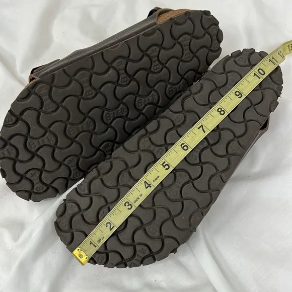 Birkenstock Milano Dark Brown Leather Sandals Size 41 Men’s 8