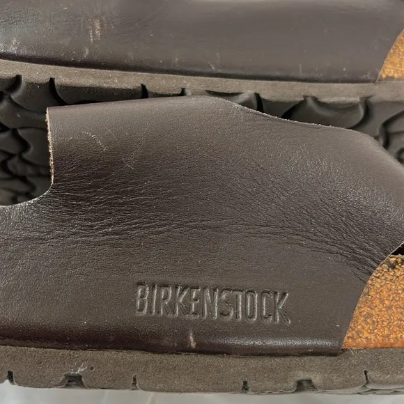 Birkenstock Milano Dark Brown Leather Sandals Size 41 Men’s 8
