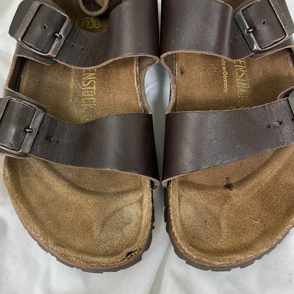 Birkenstock Milano Dark Brown Leather Sandals Size 41 Men’s 8