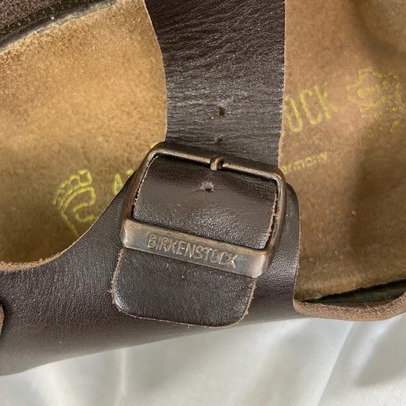 Birkenstock Milano Dark Brown Leather Sandals Size 41 Men’s 8