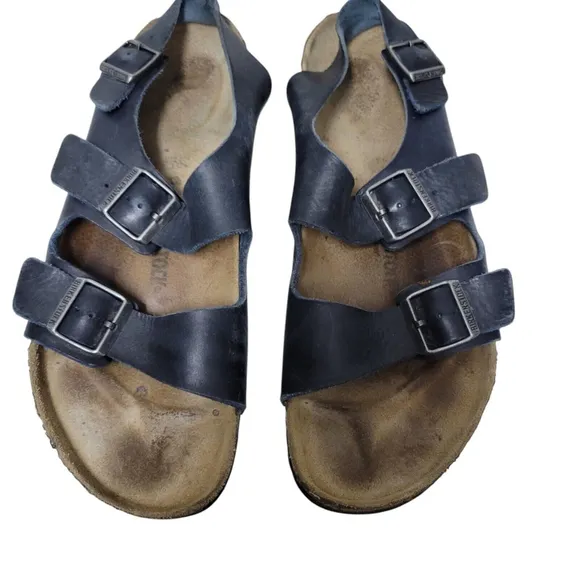 Birkenstock Milano Navy Strap Sandals Size 46 Women's. Pre-owned Condition