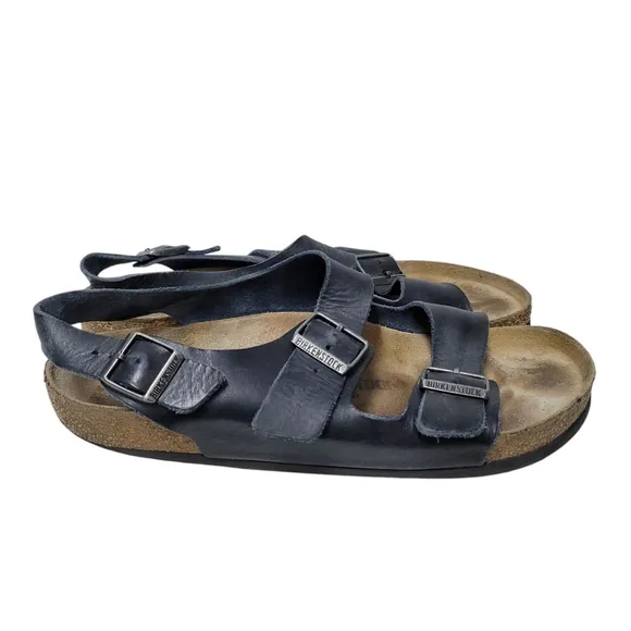 Birkenstock Milano Navy Strap Sandals Size 46 Women's. Pre-owned Condition