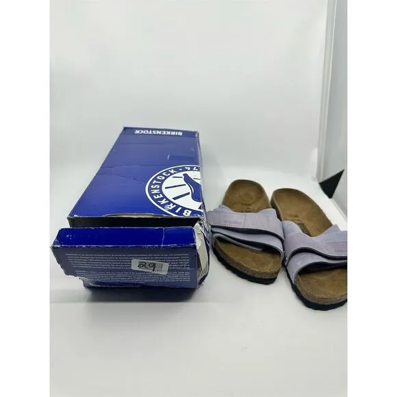 Birkenstock Oita Women's Suede Slingback Sandals Purple Size 7