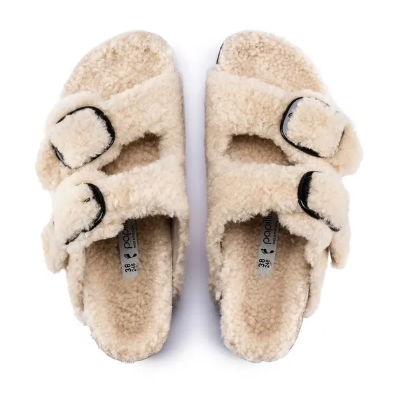 Birkenstock Papillio Arizona Big Buckle Shearling Sandals