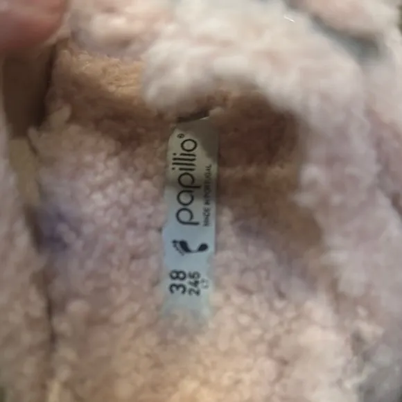 Birkenstock Papillio Arizona Big Buckle Teddy Crystal Rose Pink Teddy Sandals
