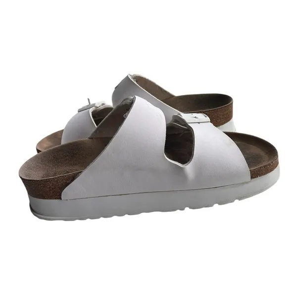 Birkenstock Papillio Arizona Flex Platform white Size  5.5  euro 36  Vegan
