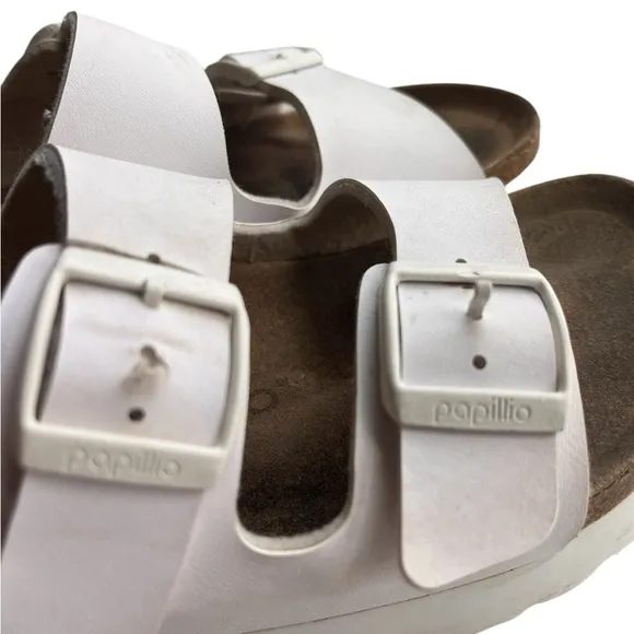 Birkenstock Papillio Arizona Flex Platform white Size  5.5  euro 36  Vegan