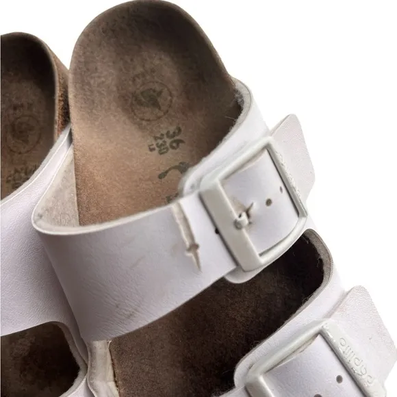 Birkenstock Papillio Arizona Flex Platform white Size  5.5  euro 36  Vegan