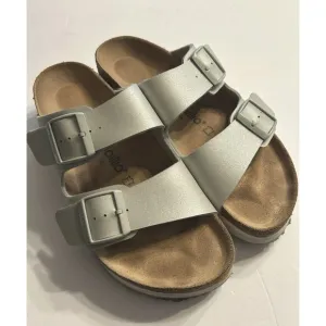 Birkenstock papillio Arizona Gray Shimmer Sandals Size 9 Womens 7 Mens EU 40