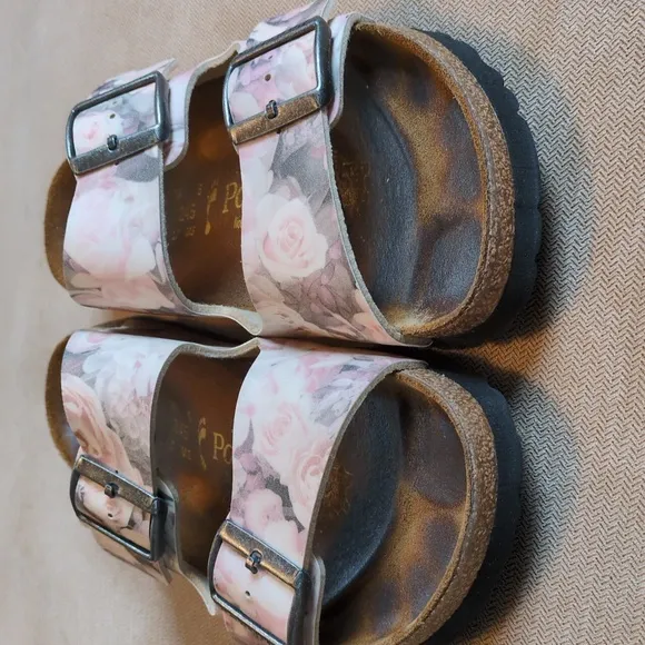 BIRKENSTOCK PAPILLIO ARIZONA NARROW SANDALS In Silky Rose Pink Size 38