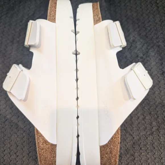 Birkenstock Papillio Arizona Platform Sandals Women's White Slide