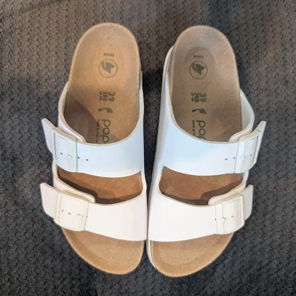 Birkenstock Papillio Arizona Platform Sandals Women's White Slide