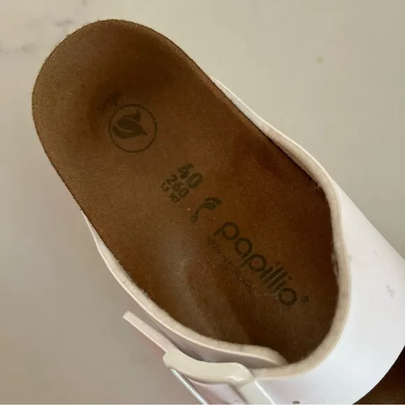Birkenstock Papillio Arizona Platform Vegan Sandals – White – Size 40​