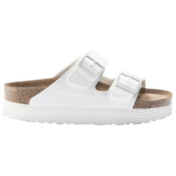 Birkenstock Papillio Arizona Platform Vegan Sandals – White – Size 40​