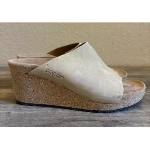Birkenstock Papillio Namica Wedge Cork Nubuck Leather Sandals