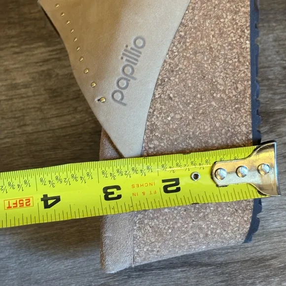 Birkenstock Papillio Namica Wedge Cork Nubuck Leather Sandals