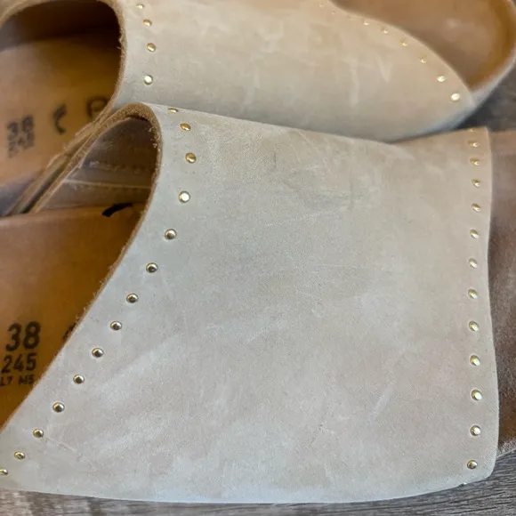 Birkenstock Papillio Namica Wedge Cork Nubuck Leather Sandals