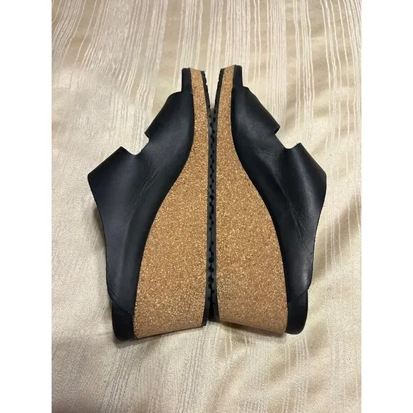 Birkenstock Papillio  Wedge Sandals Size 39, US 8 - 8.5 Black