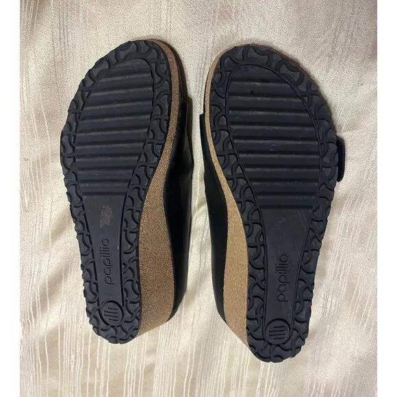 Birkenstock Papillio  Wedge Sandals Size 39, US 8 - 8.5 Black