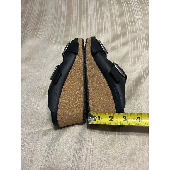 Birkenstock Papillio  Wedge Sandals Size 39, US 8 - 8.5 Black