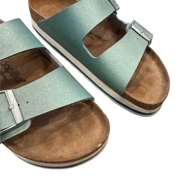 Birkenstock Papillio Women's Arizona Platform Sandals Slides 9 ocean Breeze