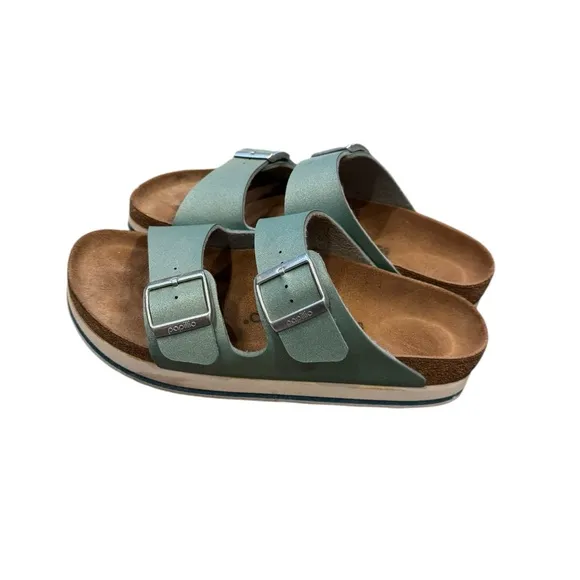Birkenstock Papillio Women's Arizona Platform Sandals Slides 9 ocean Breeze