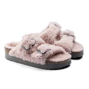 Birkenstock Papillio Womens Sz 36 Arizona Big Buckle Shearling Rose Pink NEW