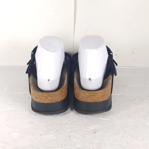 BIRKENSTOCK Papillio Women's Arizona EU41 US10 Black BirkoFlor Platform Sandals