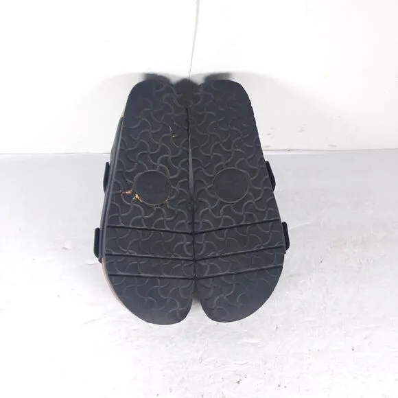 BIRKENSTOCK Papillio Women's Arizona EU41 US10 Black BirkoFlor Platform Sandals